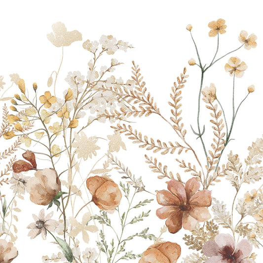 Feuille de cuisine bordure florale vintage