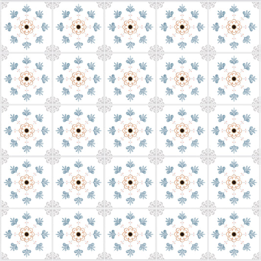 Feuille de cuisine Bleu Vintage