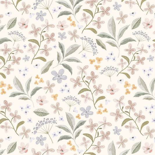 Kindertapete Zarte Blütenwelt