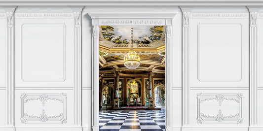 Fototapete Hintergrund Pamela Reif Videos Stuck mit weiß und Tür