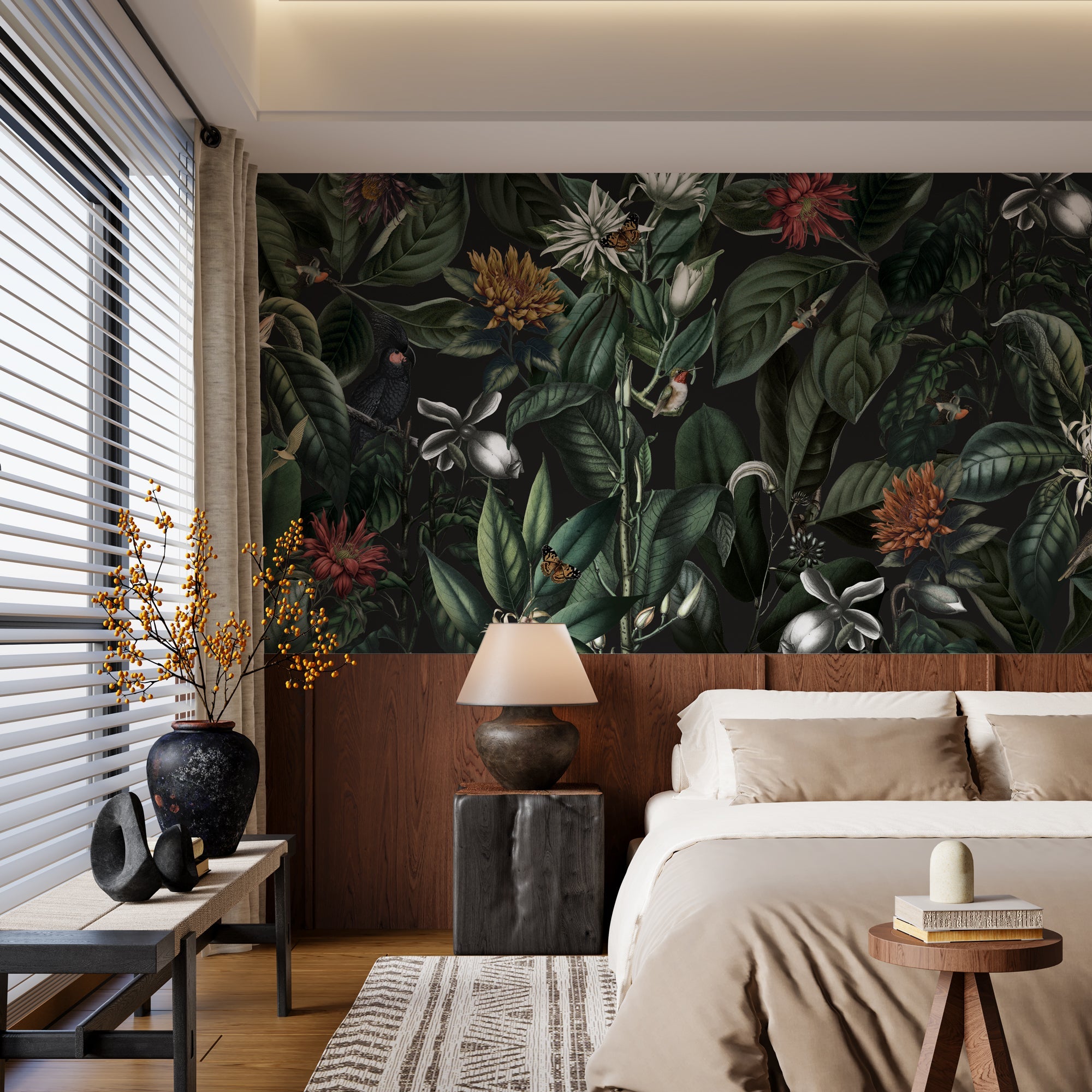 bedroom wallpapers – calming designs for restful sleep – unik nordic