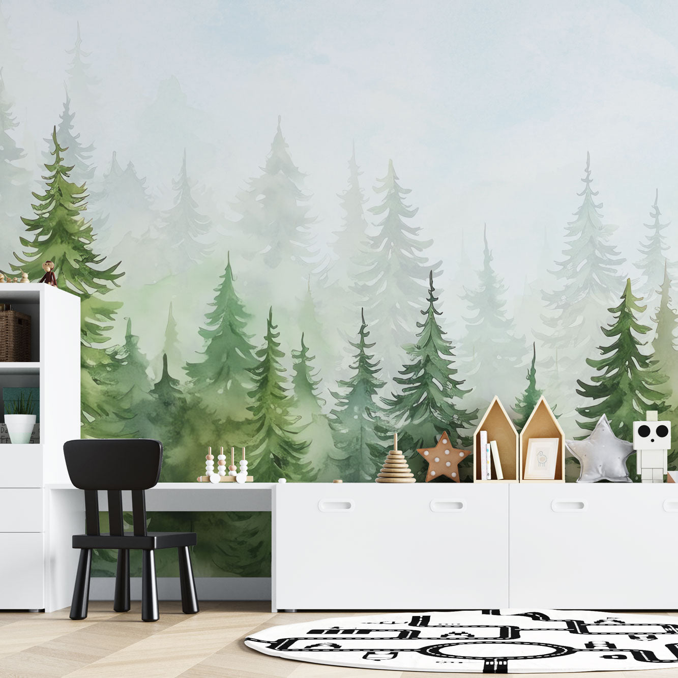Children's Wallpaper Fir Forest