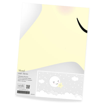 Sample Children's Wallpaper Moon With Star