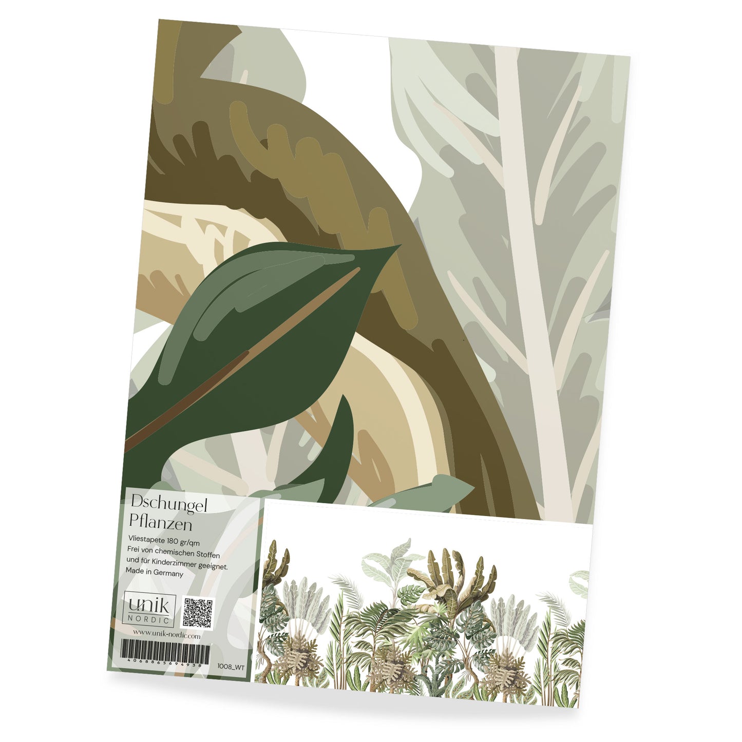 Muster Kin­der­tapete Dschun­gel­pflan­zen