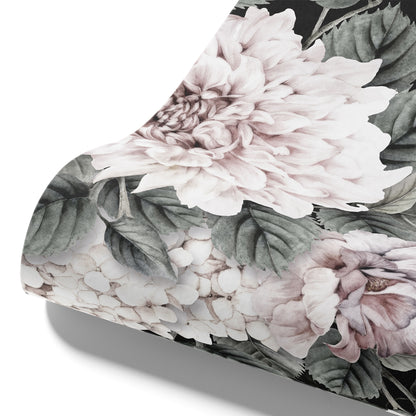 Fototapete Blumen­muster Midnight