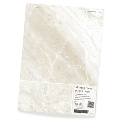 Papier peint photo motif marbre pierre pastel beige