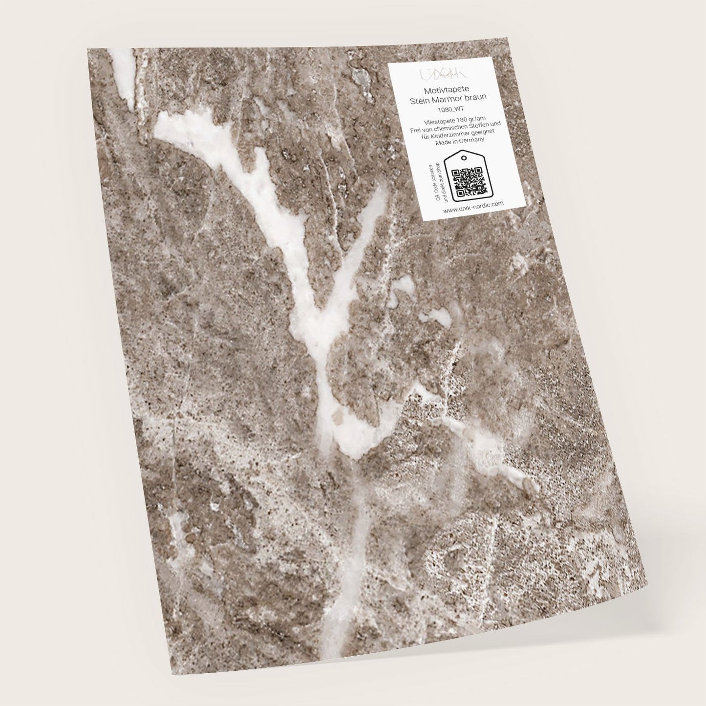 Sample Photo Wallpaper Stone Marble brown