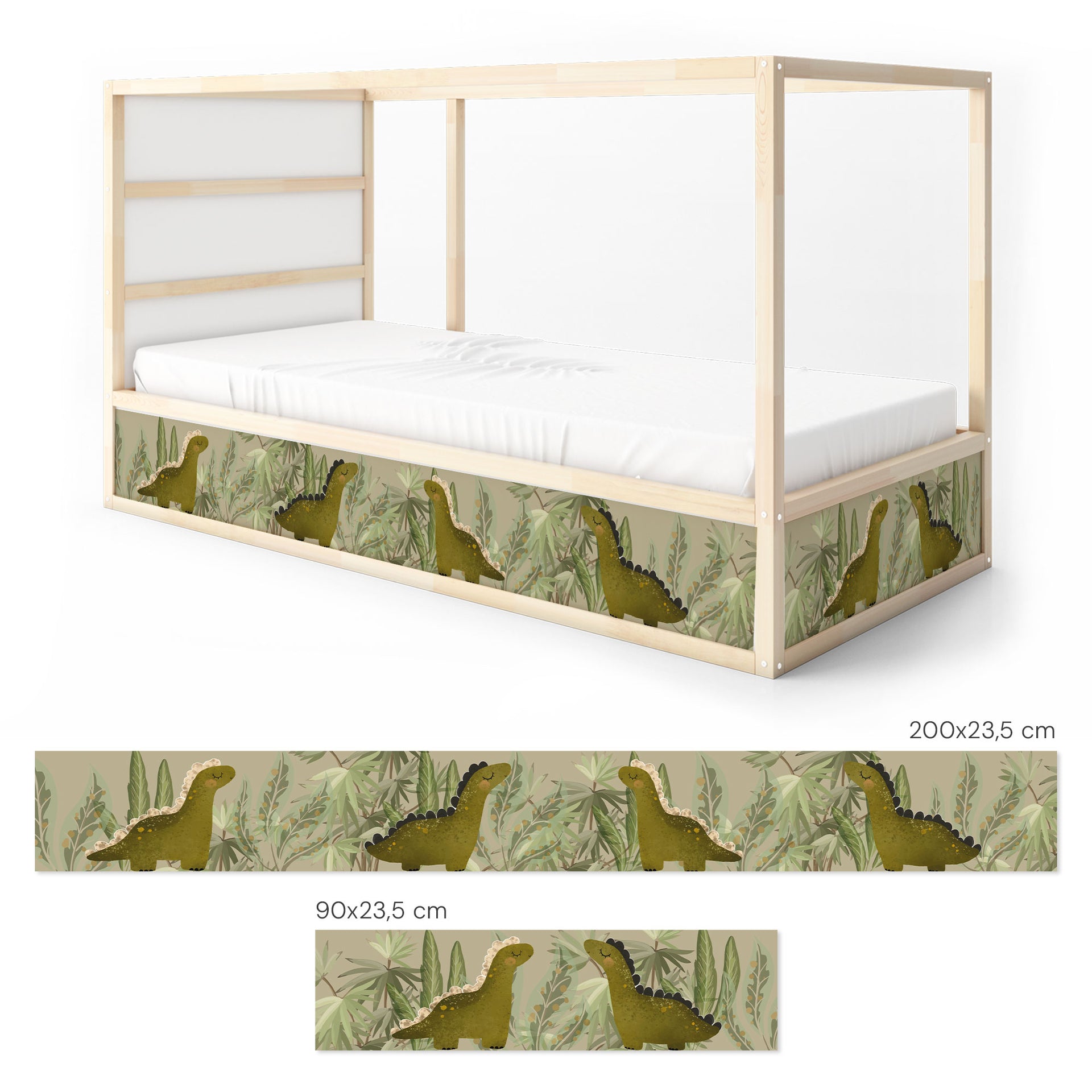 Housse De Lit IKEA Kura Pour Enfant - Thème Dinosaure Bleu, Neuve Sous Scellé (Taille Twin)