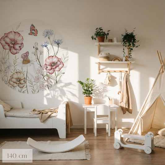 Tapetenkreis Schmetterlingsgarten