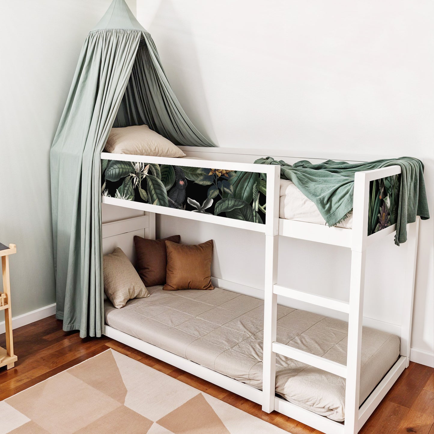 Bettaufkleber Set für IKEA Kura - Botanical Jungle