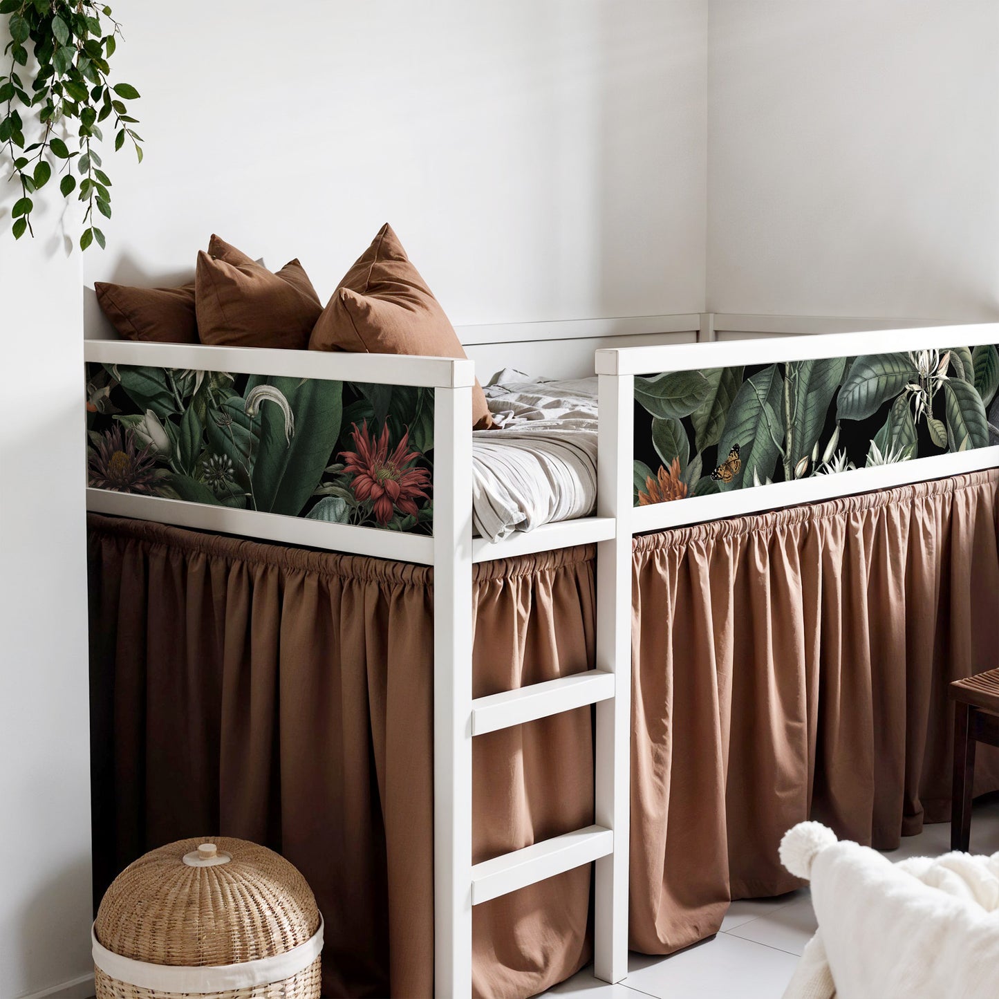 Bettaufkleber Set für IKEA Kura - Botanical Jungle