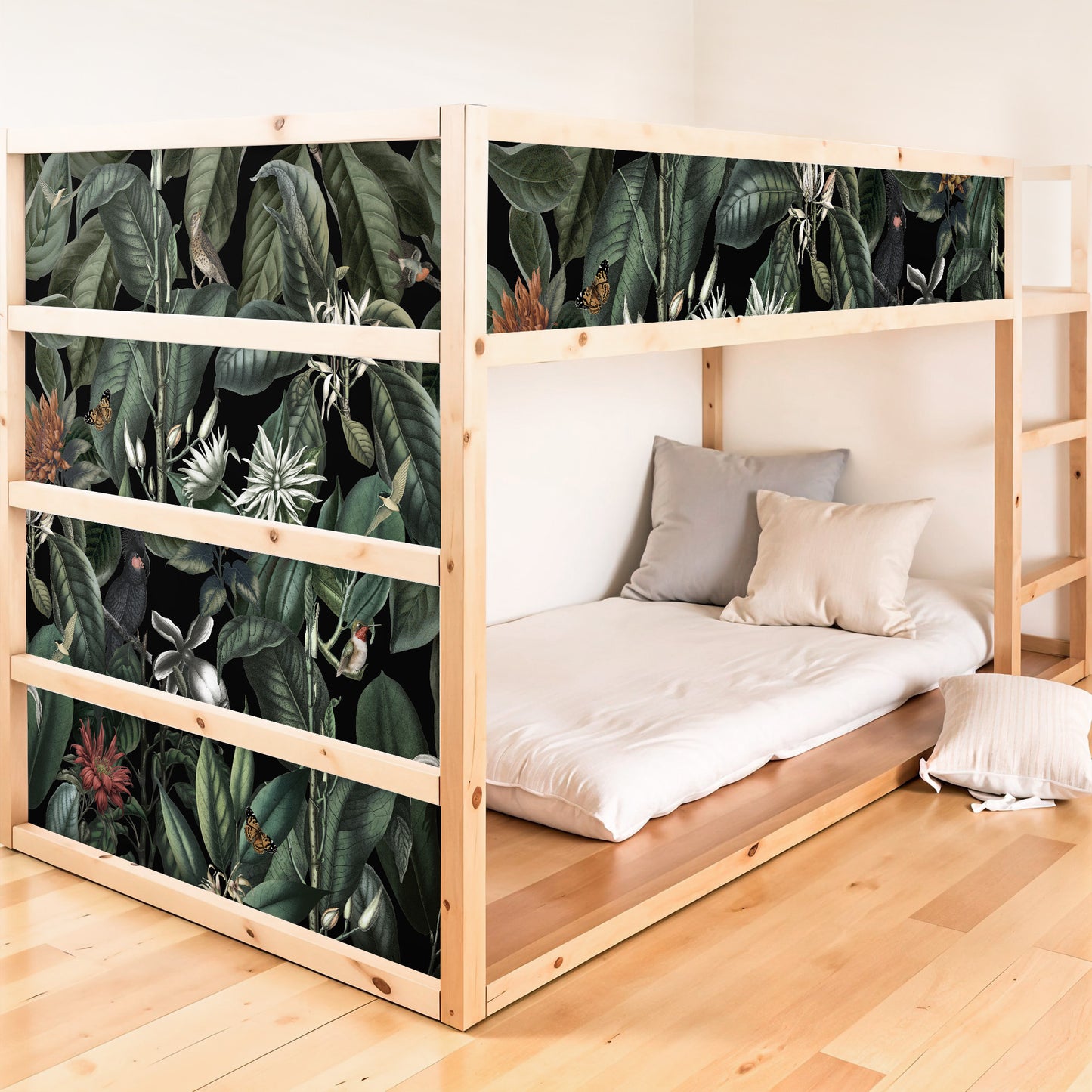 Bettaufkleber Set für IKEA Kura - Botanical Jungle