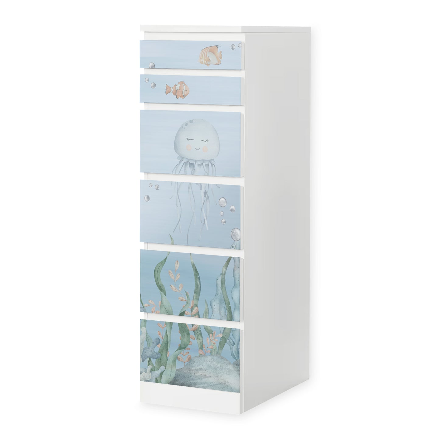 IKEA Malm Möbelfolie Meeresboden