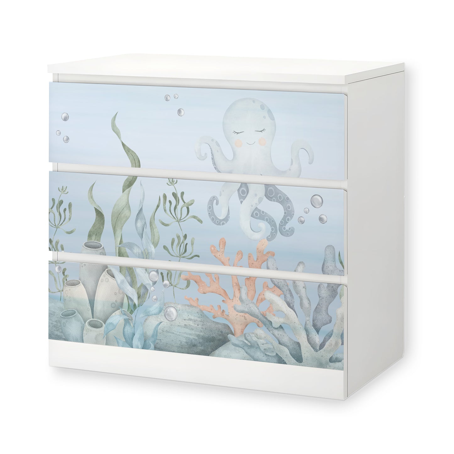 IKEA Malm Möbelfolie Meeresboden