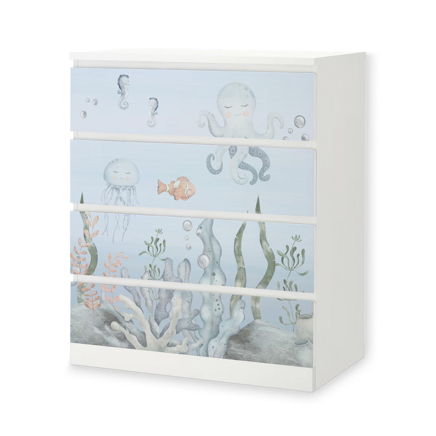 IKEA Malm Möbelfolie Meeresboden