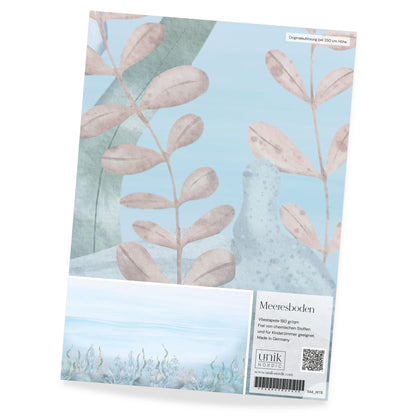 Pattern children's wallpaper seabed