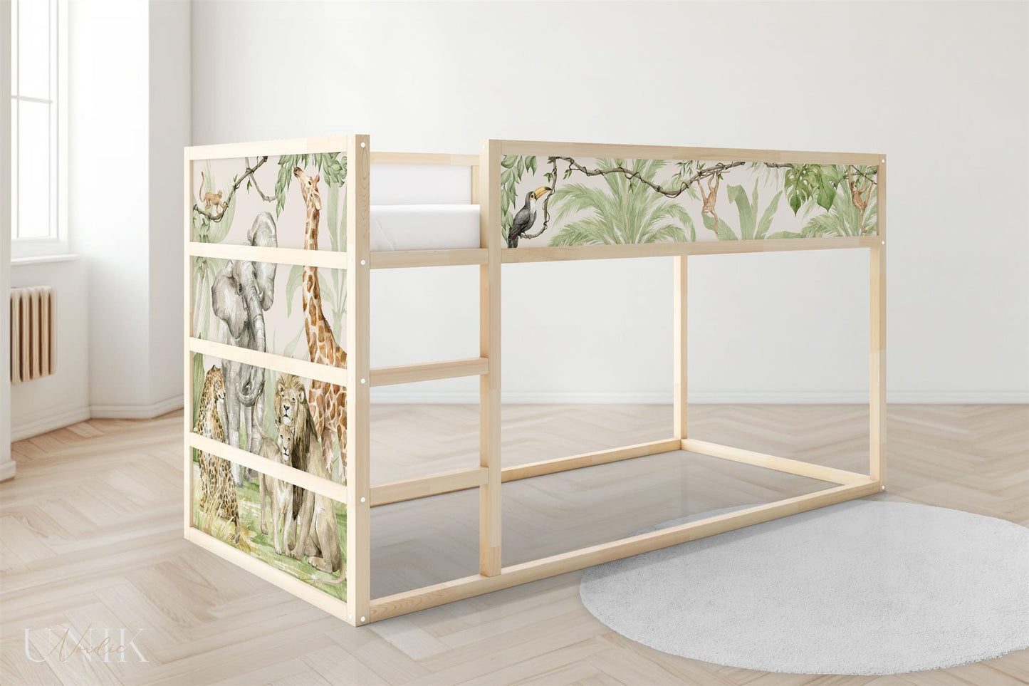 IKEA Kura Bett­aufkleber Set - Safari Aquarell