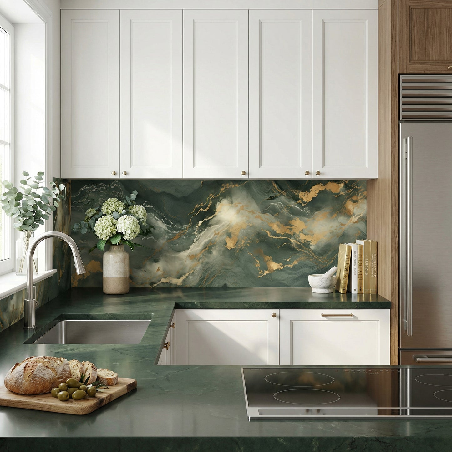 Feuille de cuisine Forest Marble