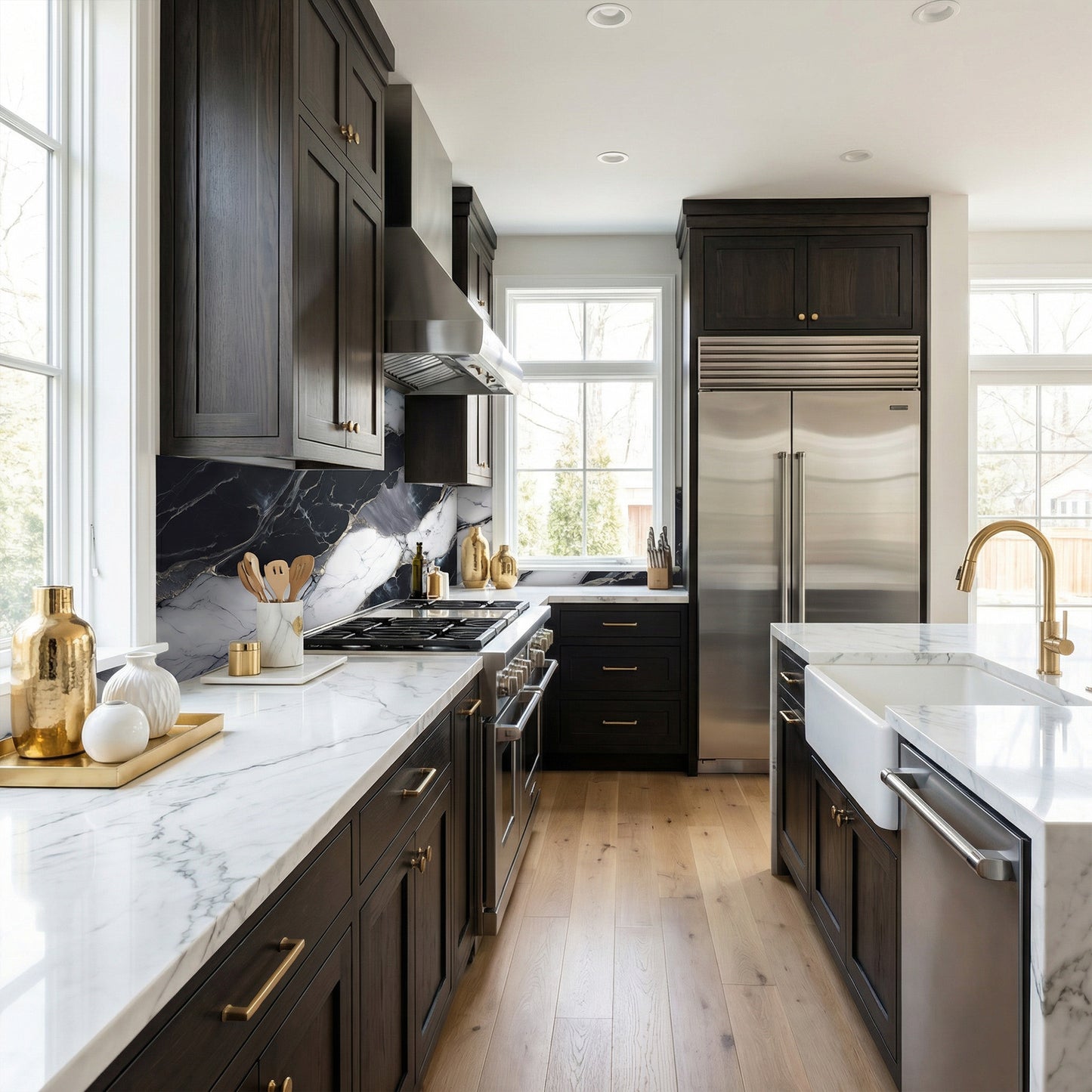 Küchen­folie Dark ­Marble