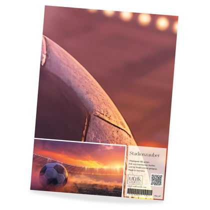 Patterned children's wallpaper, stadium magic