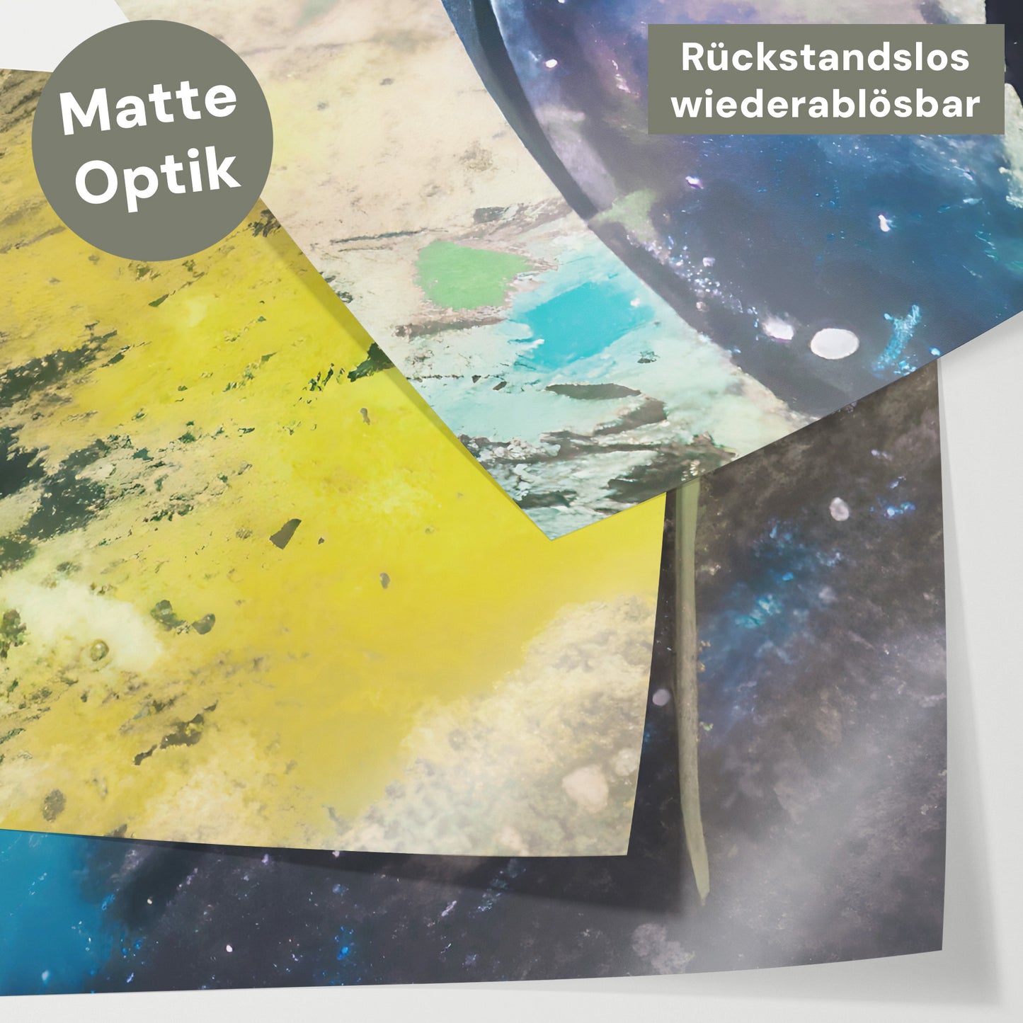 Bettaufkleber Set für IKEA Kura - Fußball Watercolor