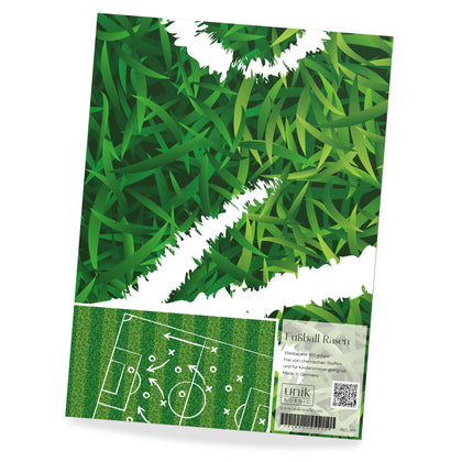 Muster Kindertapete Fußball Rasen