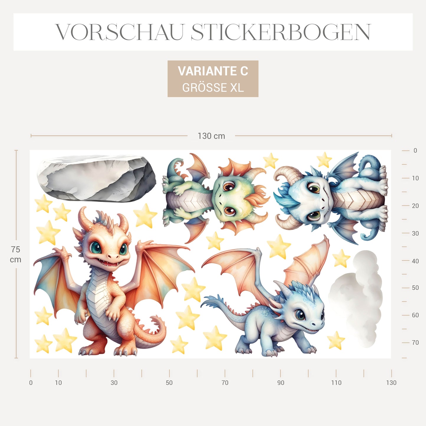 Wandsticker Drachen