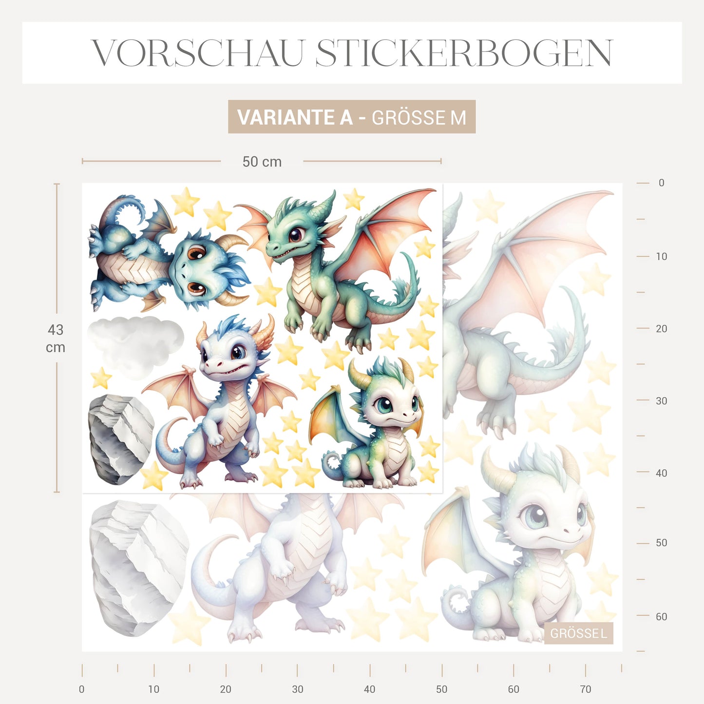 Wandsticker Drachen