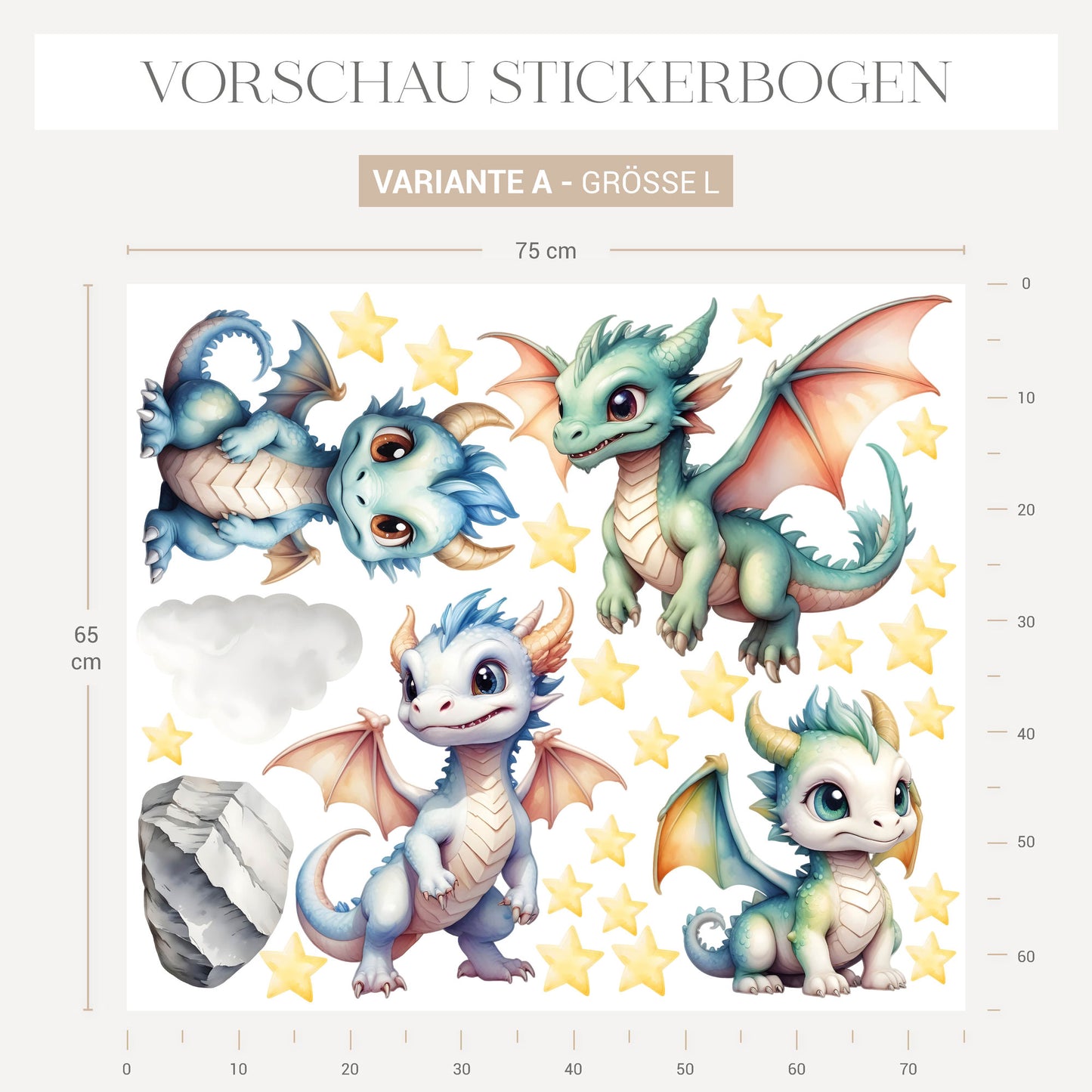 Wandsticker Drachen