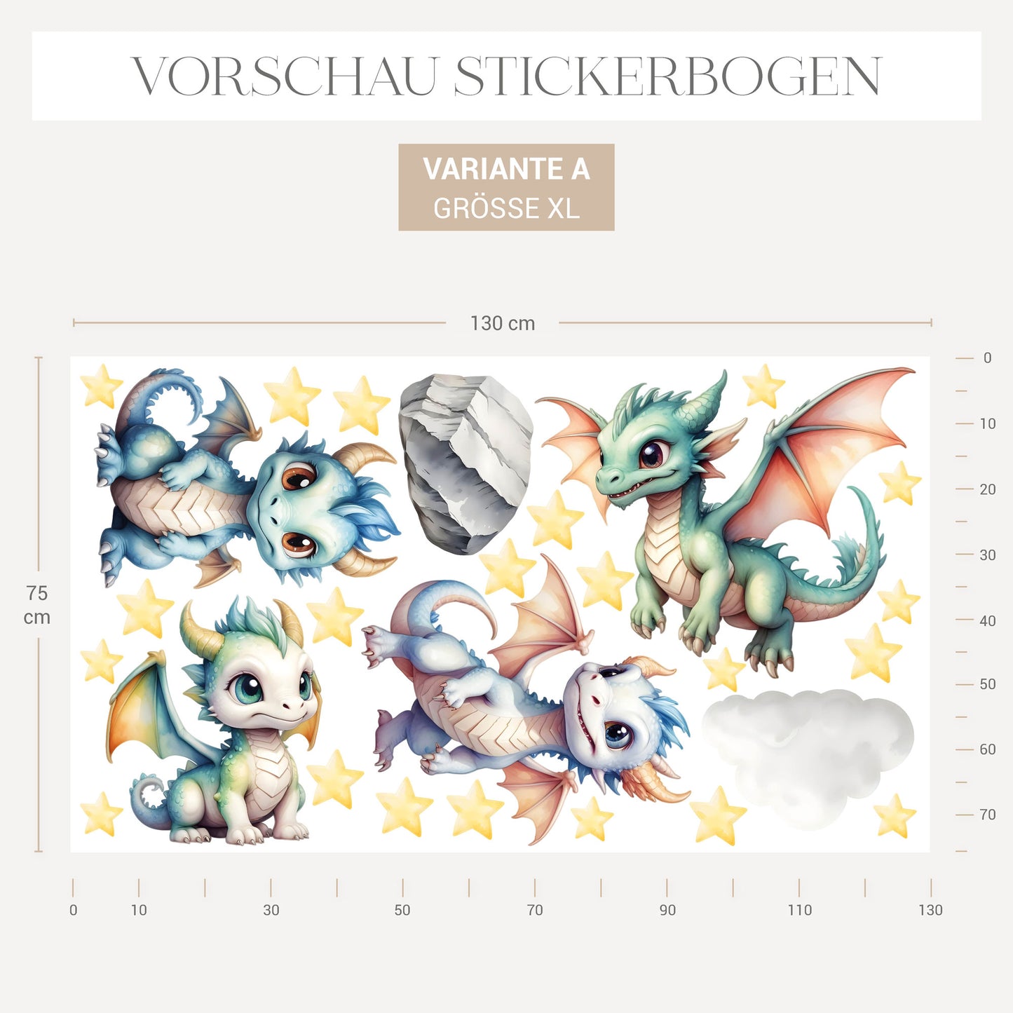 Wandsticker Drachen