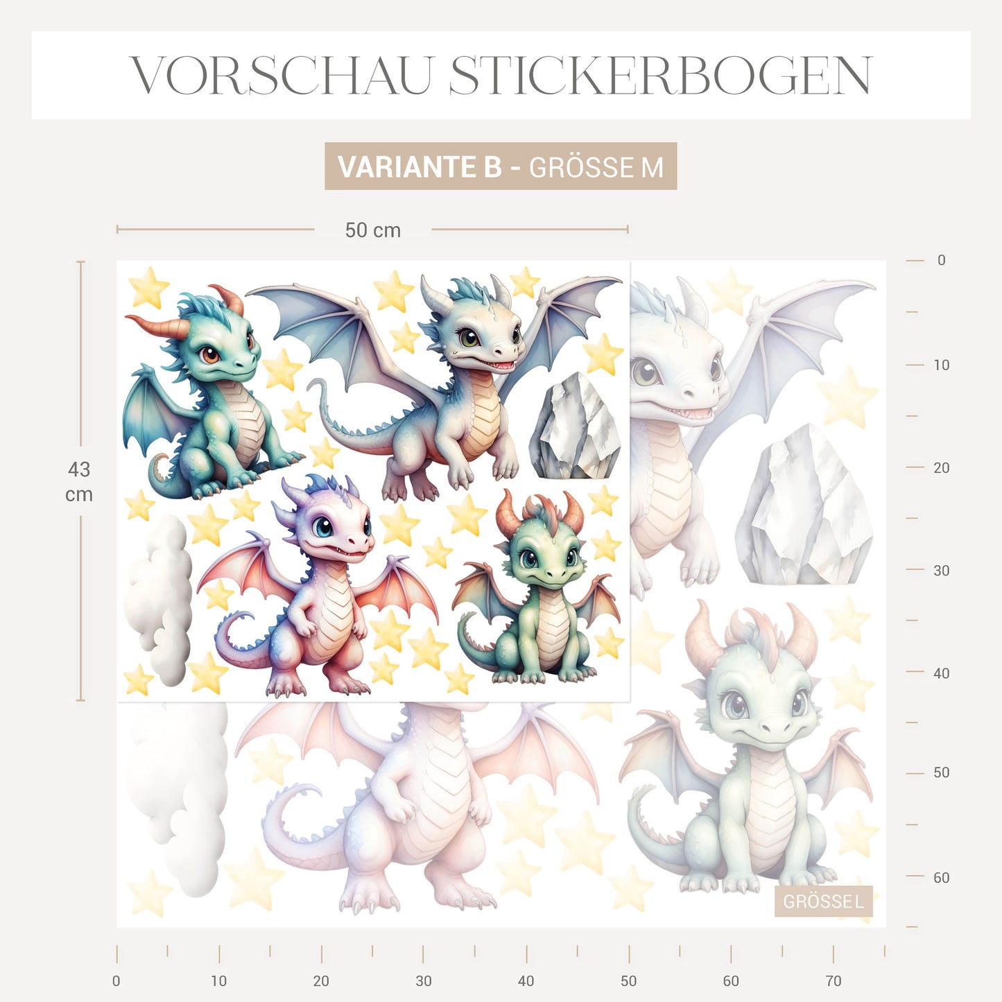 Wandsticker Drachen