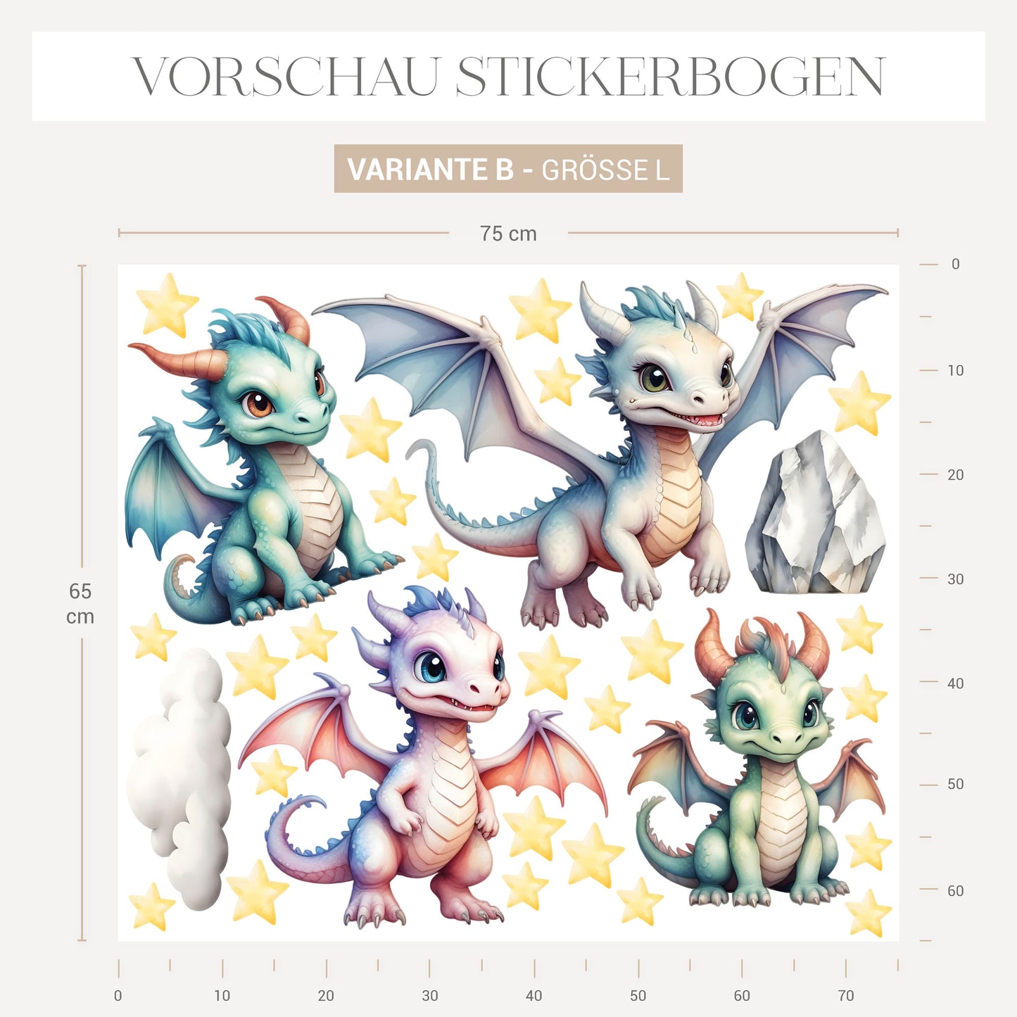 Wandsticker Drachen