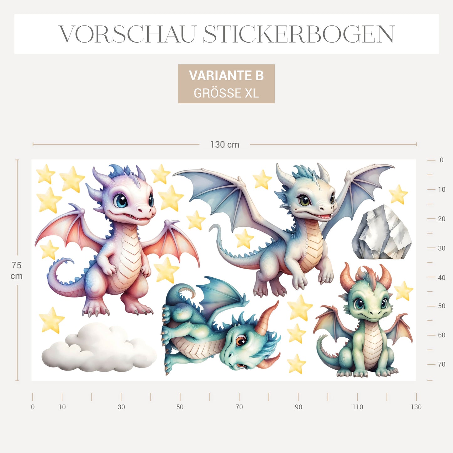 Wandsticker Drachen