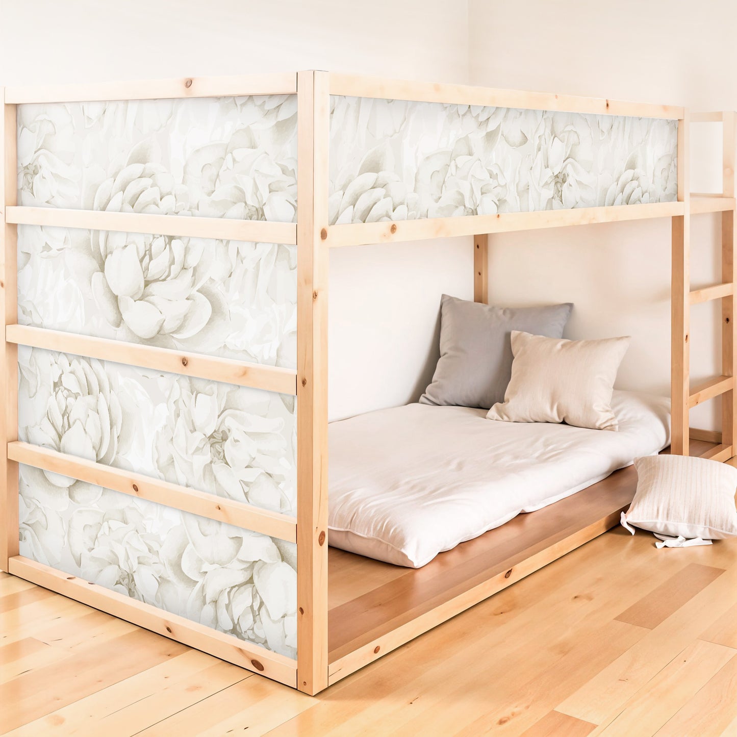 Bettaufkleber Set für IKEA Kura - Blush Flowers