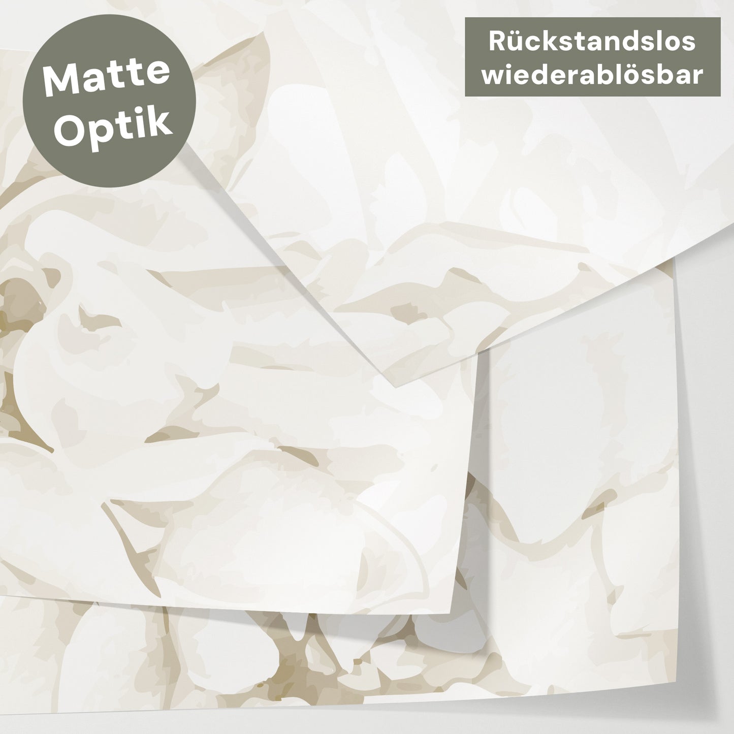 Bettaufkleber Set für IKEA Kura - Blush Flowers