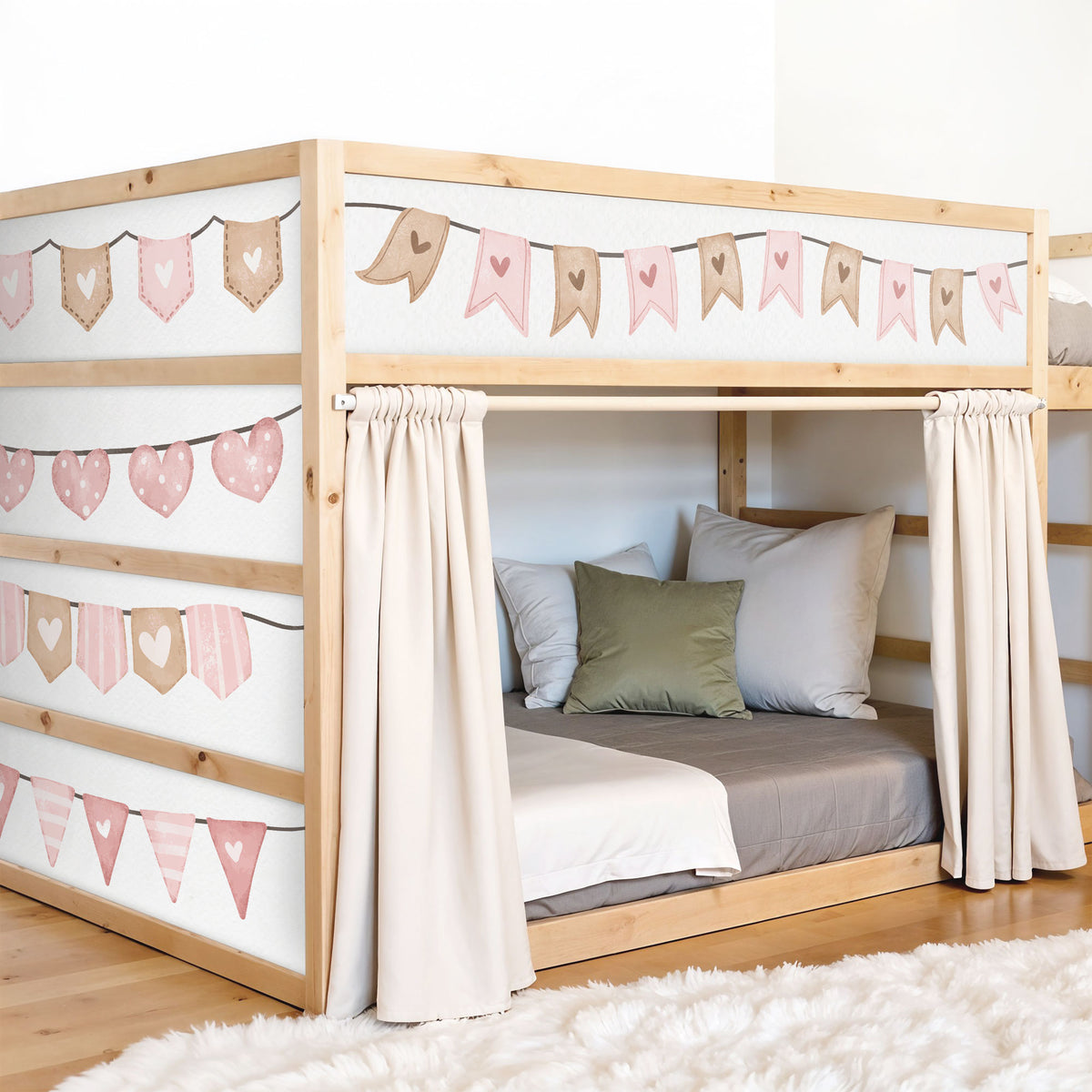 Bettaufkleber Set für IKEA Kura
