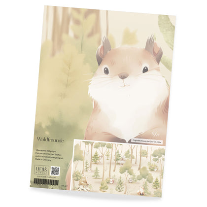 Muster Kinder­tapete Wald­freunde