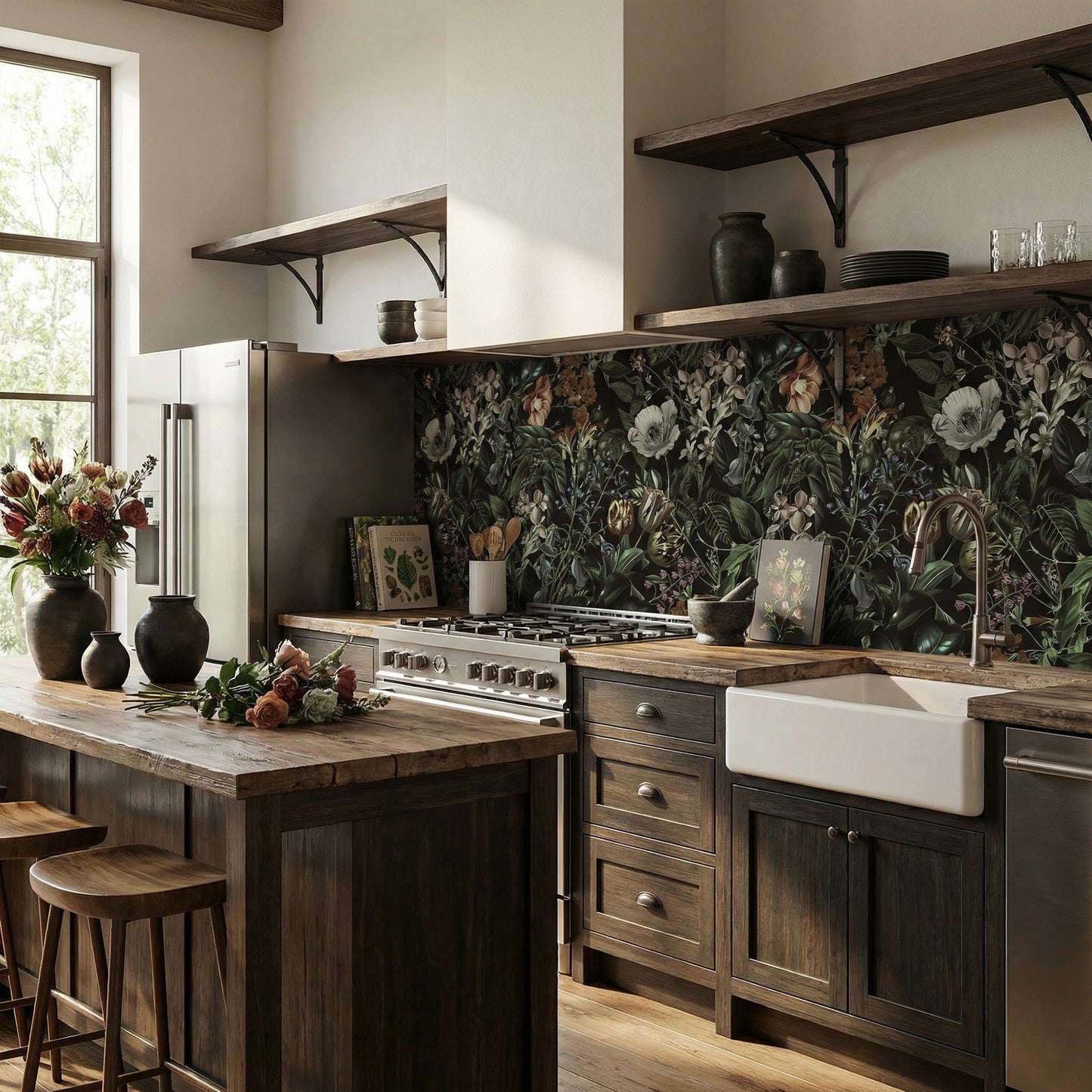 Feuille de cuisine Fleurs mystiques