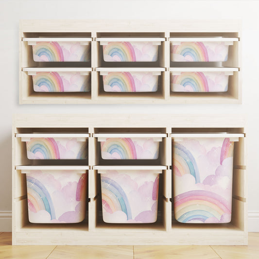 Möbelfolie für IKEA Trofast - Regenbögen Schimmer