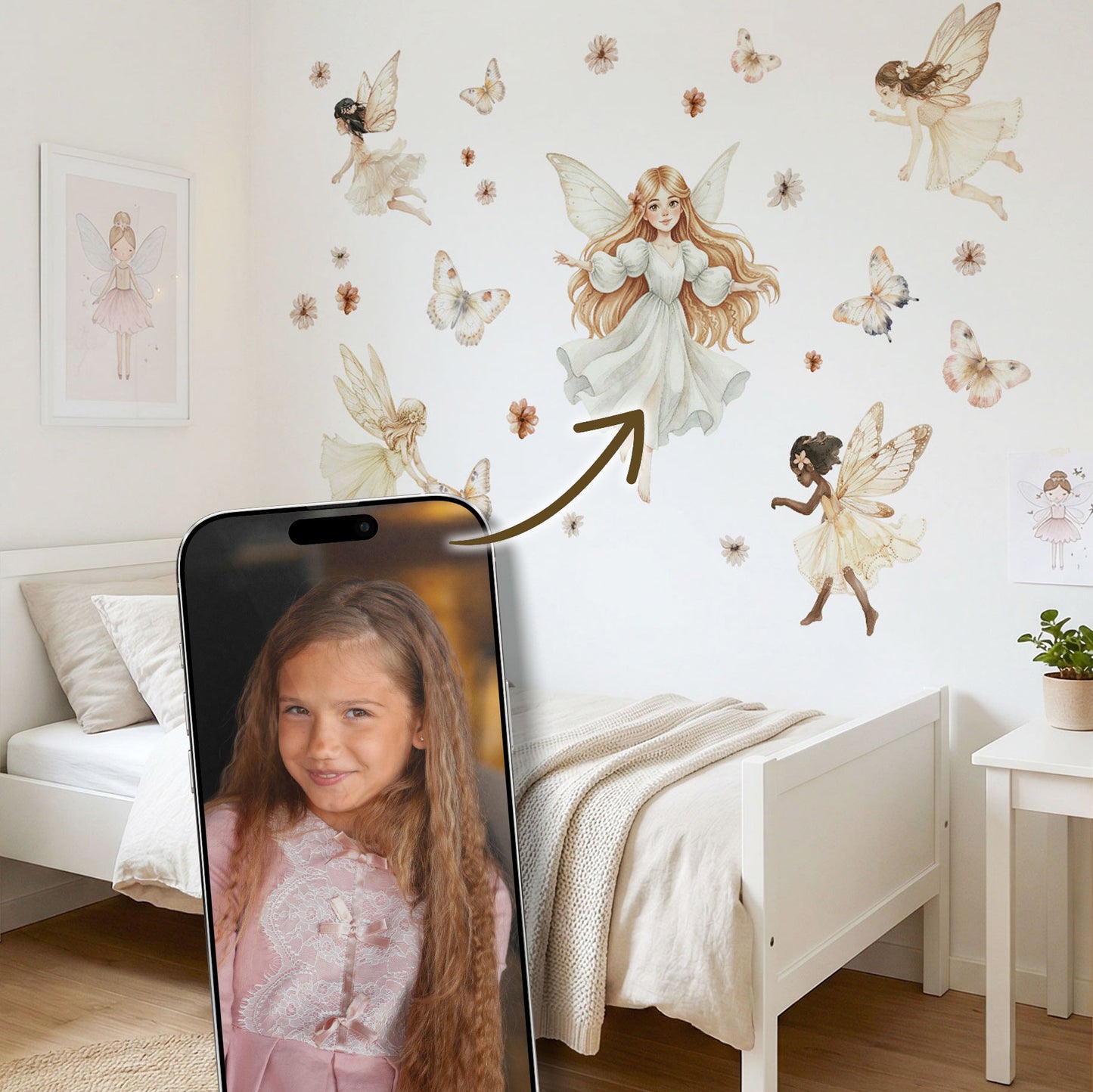 Personalisierte Wandsticker Feenwald