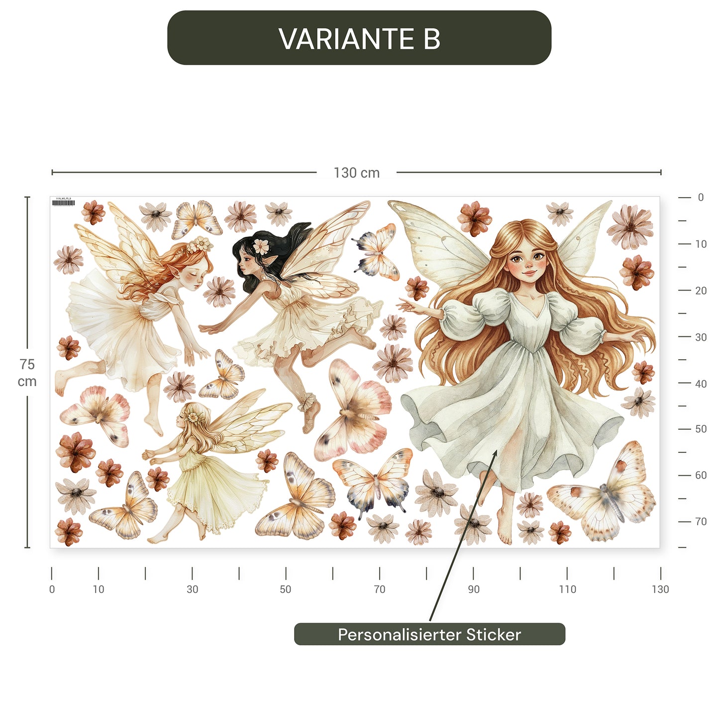 Personalisierte Wandsticker Feenwald