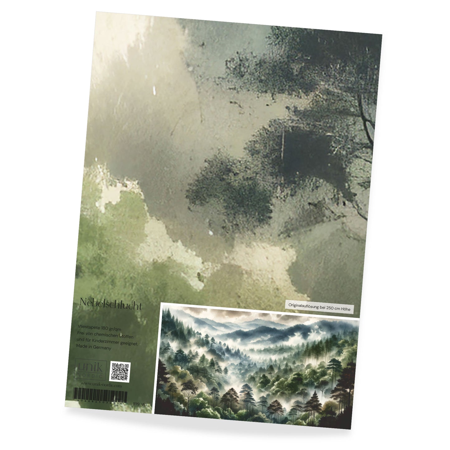 Papier peint photo motif gorge de brouillard