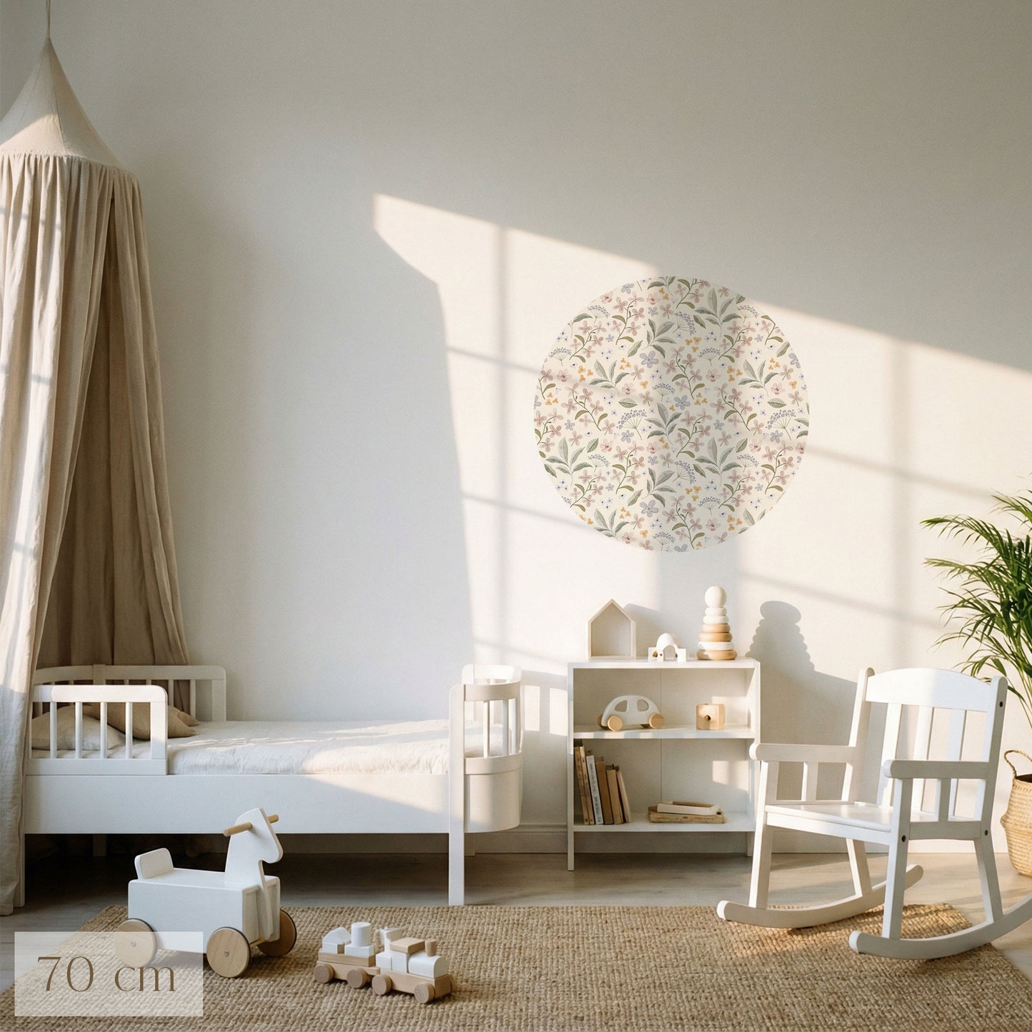 Tapetenkreis Zarte Blütenwelt