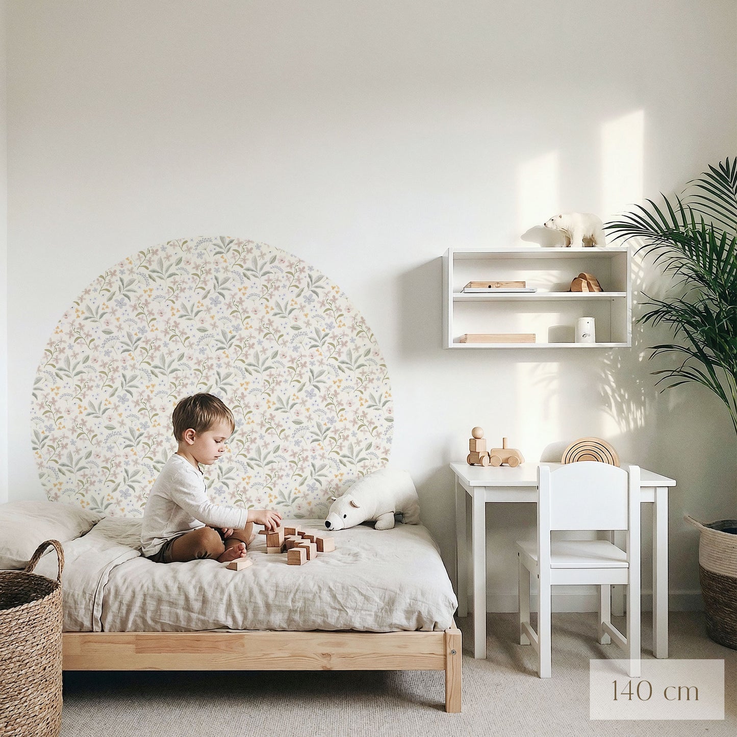 Tapetenkreis Zarte Blütenwelt