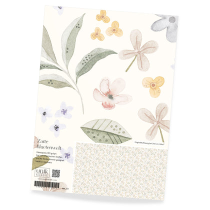 Motif de papier peint pour enfants monde délicat des fleurs