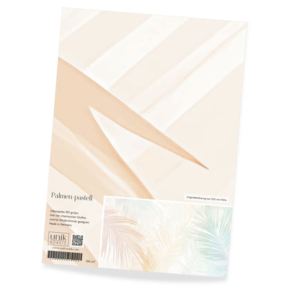 Muster Foto­tapete Palmen­pastell