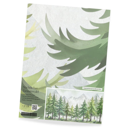 Muster Kinder­tapete Nächt­licher Tannen­wald