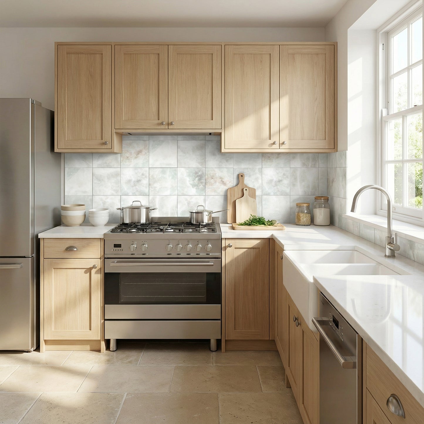 Küchen­fo­lie Kri­stall­flie­sen