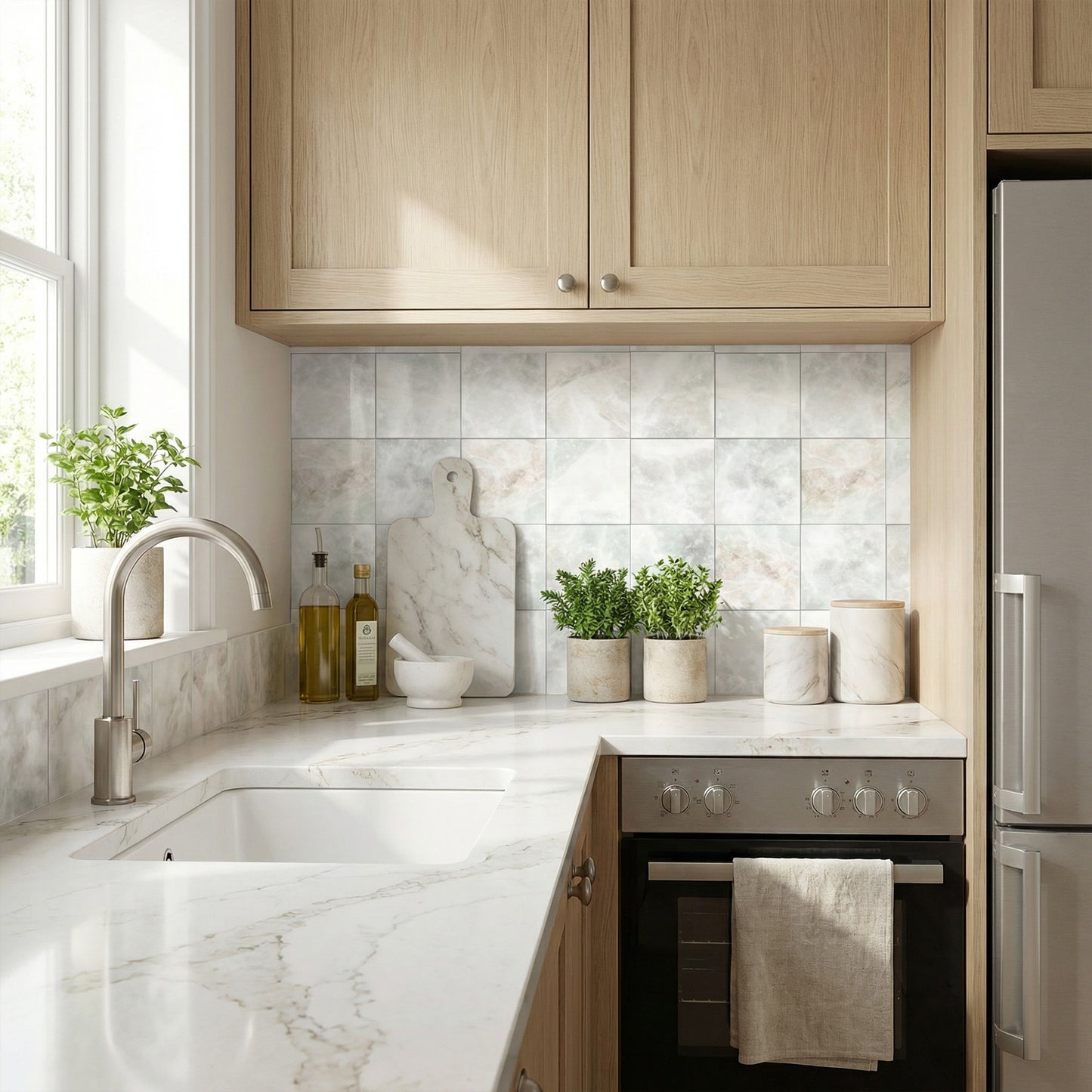 Küchen­fo­lie Kri­stall­flie­sen