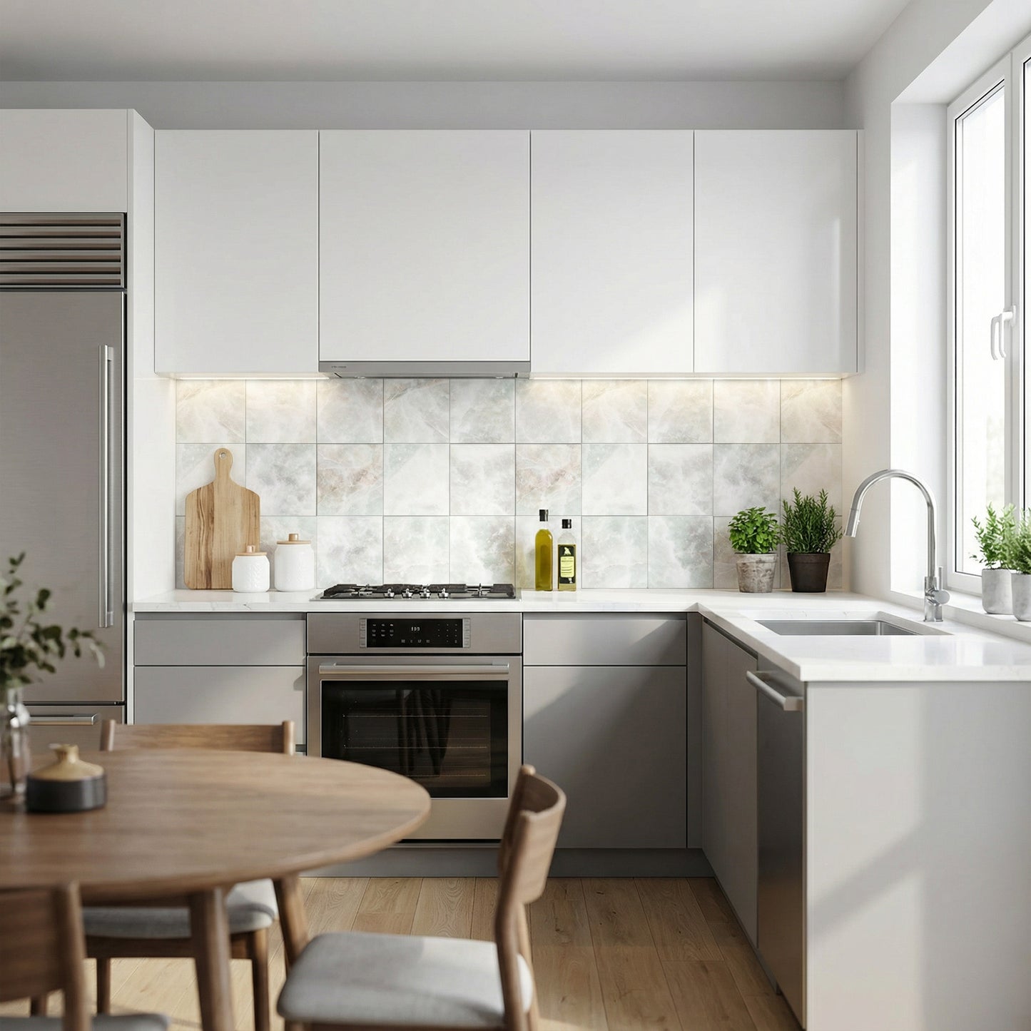 Küchen­fo­lie Kri­stall­flie­sen